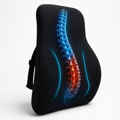 TEKCOOL Cotton Orthopedic Coccyx Cushion For Tailbone Pain Car SeatCushions For Chair Tailbone Pillow For Sitting SeatCushion For Car Driving Seat Sitting Pillow Coccyx Seat Cushion For Chair (Black)'