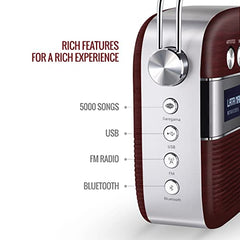 Saregama Carvaan Mini 2.0 Marathi (Sadabahar Gaani) - Music Player with Bluetooth/FM/AM/AUX (Sunset Red)