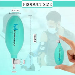 Medono India Blood Pressure Rubber BP Bulb With Metal Valve - (Green color)