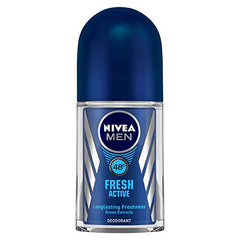 Nivea Woody Fresh Active Roll On For Men, Anti-Perspirant, 50 Ml & Men Body Wash, Deep Impact, 3 In 1 Shower Gel For Body, Face & Hair, With Microfine Clay, 250 Ml