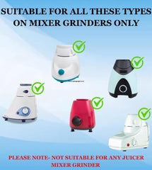 GaoVatika Mixer Grinder Jar Combo Stainless Steel Jars | Heavy Duty Grinding Jars for Masala, Coffee & Kitchen Use | Ideal for Spices, Chutney, Dry Grinding & Blending 180 Ml & 500 Ml