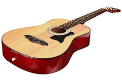 Juârez Acoustic Guitar Kit, JRZ38C/BK 38 Inch Cutaway, 038C with Bag, Strings, Pick and Strap, Black