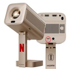 E GATE Atom 3X Projector 4k Ultra HD, Automatic Keystone & Precise Focus, 1080p Native | Rotatable Design | Android 14, Netflix Prime 11,000 Lumens, HDMI-ARC WiFi-6 BT, for Home use Egate