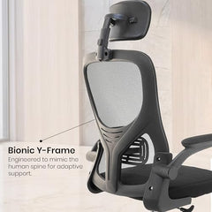 Casa Haus Italia Premium Leatherette Office Chair for Work | Boss Chair, Ergonomic Executive, Luxurious Cushioned Arms & Seat, 2 Point Back Massager, Heavy Duty Metal Base (Burgundy)