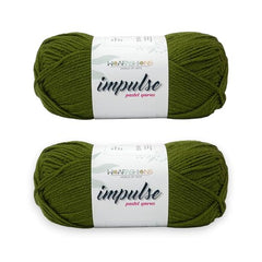 WOAFASHIONS - World of Arts Impulse Hand Knitting & Crochet Yarn, Premium Acrylic, 4 : Medium (Anchor Grey) (100gms / 3.5oz / 200mtr / 218yds)