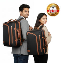 KARRIER 50L CrossZip Laptop Backpack for Men & Women, Spacious Padded Laptop Bag with Multiple Compartments for Office, College, Work & Travel, Cream**