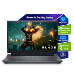 Dell Gaming G15-5530, Intel Core i5 13th Gen-13450HX, NVIDIA GeForce RTX 3050-6GB, 16GB RAM, 512GB SSD, FHD 250nits 15.6"/39.62cm, 120Hz, Windows11, MSOffice 2021,Dark Shadow Gray,2.65Kg Gaming Laptop