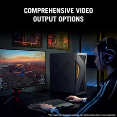ASUS T500 (2026),Intel Core 5 210H(i5-14th Gen),RTX 3050-6GB,16GB RAM,1TB SSD,Windows 11,M365 Basic(1Y)* Office 24,Gray,5.9 Kg,with Gaming RGB Keyboard & Mouse(USB),T500MV-05210H006WS,Gaming Tower PC