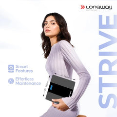 Longway Weight Machine for Home | Digital Bathroom Scale for Human Body Weight Measurement | Extra Thick Tempered Glass with LCD Display | 3 Years Warranty (Blue | Max Weight 180Kgs | Sapphire)