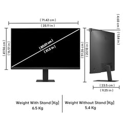 LG 27U631A 27 Inch (68.47 cm) QHD (2560x1440) IPS PC Monitor with HDR10, Flicker Safe, HDMI, DP, HP Output USB-C (15W PD), 100Hz 5ms (GtG), Tilt Adjustable, 3-Side Virtually Borderless Design sRGB 99%