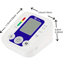 AccuTrustbp Digital BP Monitor Machine for Home – Upper Arm Blood Pressure Checker with Medium Display, Memory Storage & WHO Health Indicator