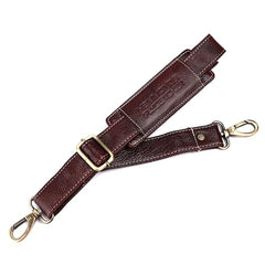 HAMMONDS FLYCATCHER Genuine Leather Bag Strap – Adjustable Shoulder Replacement for Stylish Bags - Matching Stitch - Brown