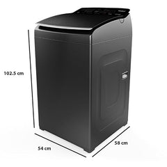 Whirlpool 8 KG 5 Star Fully Automatic Top Load Washing Machine | In-Built Heater | Soft Closing Lid | Hard Water Wash (360° BloomWash Pro, Graphite)