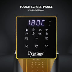 Prestige Nutrifry 4.5L Digital Air Fryer| 80% less Oil Consumption | 8 Preset Menu | Fry, Grill, Roast, Bake, Reheat | Digital Display | 1200 Watts | Easy to Clean | 1Y Warranty | ISI Certified