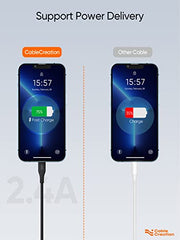 CableCreation Lightning to USB Data Sync Cable [MFi Certified] 0.5 FT