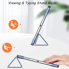 ProElite Cover for Xiaomi Mi Pad 8/8 Pro/Mi Pad 7/7 Pro 11.2 inch Cover, Flip Case Cover with Transparent Back & Stylus Pen [Auto Sleep Wake Support], Black