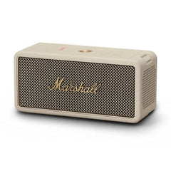 Marshall Middleton Portable Bluetooth Speaker with 20+ Hours of Portable Playtime, 360° Sound, Dust & Waterproof (IP67) - Black & Brass.