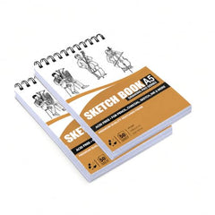 WARYLOV A5 Spiral Sketch Book, 50 Sheets, Acid-Free Drawing & Sketching Paper Pad for Drawing, Doodling and Art Work