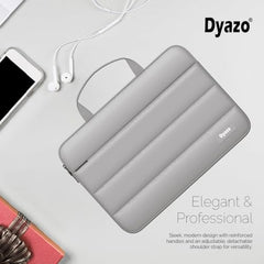 Dyazo 15.6 Inch Fluffy Laptop Sleeve | Soft Padded Protection | Water Resistant & Lightweight Laptop Sleeve Case Compatible for MacBook, Dell, HP, Lenovo, Acer, Asus and Other Notebook (Black)