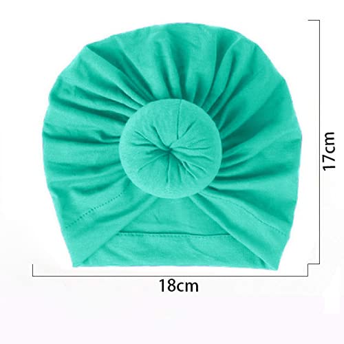 SYGA Unisex Cotton Turban Hat (Pack Of 1) (TurbonHeadWrap_Black_Black_S)