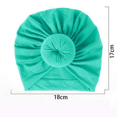 SYGA Unisex Cotton Turban Hat (Pack Of 1) (TurbonHeadWrap_Black_Black_S)