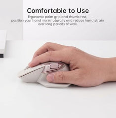 Rapoo MT760L Ergonomic MultiDevice Mouse, Rechargeable, Onboard Memory, Blk