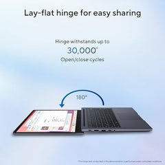 ASUS Chromebook CX1405, Intel Celeron N4500, 8GB RAM, 128GB, FHD 14"(35.56cm), Chrome OS, Quiet Blue, 1.4Kg, CX1405CKA-S60394, Intel UHD Graphics, 42WHrs, Thin & Light Laptop