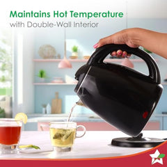 Wonderchef Acura Stainless-steel Electric Kettle | 1.5 L | Auto Shut-off | 360 Degree Swivel Base | Thermostat Control | Power Indicator | 1-year Warranty