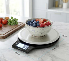 Themisto TH-WS20 Digital Kitchen Weighing Scale Stainless Steel (5Kg)