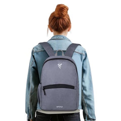 Spenz Saffron Mini Laptop Casual Backpack for Office School & College | Bag for Men & Women(Grey)