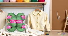 M.G ENTERPRISE MG Baby MelonKnitting Wool 200 Wool Thread for Crochet & DIY Craft Projects