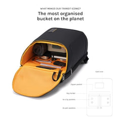 MOKOBARA Transit Backpack | Fits Laptop Up To 16 Inch, 30L Capacity, Water-Resistant Polyester, Vegan Leather Trims | Money Moves, Black