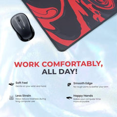 SPIN CART Large Gaming Mouse pad, Long XXL Extended Desk Table Mat Mousepad for Laptop PC Computer (Abstract Blue)
