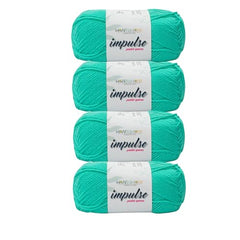 WOAFASHIONS - World of Arts Impulse Hand Knitting & Crochet Yarn, Premium Acrylic, 4 : Medium (Anchor Grey) (100gms / 3.5oz / 200mtr / 218yds)