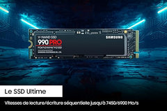 Samsung 990 PRO w/Heatsink SSD 2TB PCIe 4.0 M.2 Internal Solid State Hard Drive, Fastest Speed for Gaming, Heat Control, Direct Storage and Memory Expansion, Compatible w/ Playstation5, MZ-V9P2T0CW