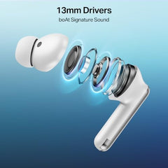 boAt Airdopes Prime 513 ANC, ~32dB Active Noise Cancellation, 65H Battery, Multipoint Connectivity, 4Mics ENx, Bluetooth Earbuds, TWS Ear Buds Wireless Earphones with mic (Ivory Glow)