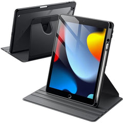 JETech 360° Rotating Case for iPad 9th/8th/7th Gen 10.2", Black