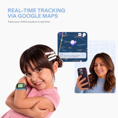 boAt Sailor Nav Kids Smartwatch with 2-Way Video & Voice Calling, Real Time Location Monitoring via Google Maps, Geofencing, 4G SIM Compatible, Parental Control, SOS, Smartwatch for girls (Fairy Pink)