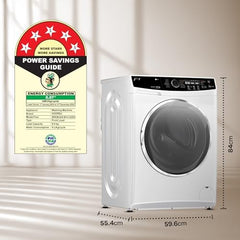 Godrej 9 Kg 5 Star with 5 Years Comprehensive Warranty, Steam Wash, Digi Inverter Motor, 1400 RPM Spin Motor, Fully Automatic Front Load Washing Machine (WFEON ZUS 9014 5.0 IDCRM GLWH, Glacial White)