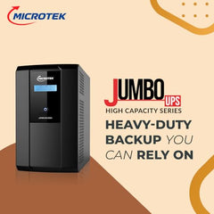 Microtek Jumbo UPS JM SW 5500+/48V Pure Sine Wave Inverter, 5.2KVA/4160W, DSC Technology, Home/Office/Shop Use, Compatible with Lithium-Ion, Tubular, Flat Plate & SMF Batteries, 3-Year Warranty