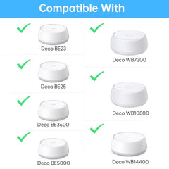 SURVADV® Wall Mount Holder for TP-Link Deco BE23 BE25 WiFi 7 Router 3-Pack