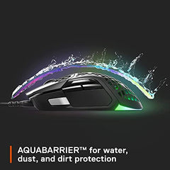 SteelSeries Aerox 3 Wireless Gen 2 - Ultralight 68g Gaming Mouse, 4K Polling, 26K DPI Optical Sensor, 200 Hours Battery Life, IP54, 80 Million Clicks, RGB, Pure PTFE Gliding Feet, Shadow