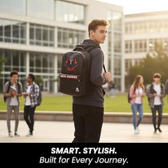 HACKER Laptop Backpack for Men & Women | Stylish Spider Printed Backpack | Durable School, College & Office Bag | Spacious Travel Backpack with Padded Laptop Compartment & Adjustable Straps