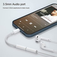 TQZEK 2in1 Light_ing 8pin to 3.5mm Adapter MFi Certified 20W Fast Charge & Hi-Fi Sound for Earphone Car Home Stereo AUX Audio Dongle for iPhone 14/13/12/11/XR/XS/X/8/7/6 Series iPad and iPod