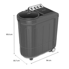 Whirlpool 9 kg 5 Star Semi-Automatic Top Loading Washing Machine (MAGIC CLEAN 9.0 GREY DAZZLE,2x Drying Power)