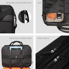 uppercase Omega 03 Pro Messenger Bag Fits Up to 15.6" Laptop 14L Black