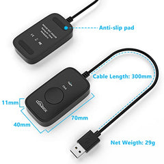Cloudeck Mouse Jiggler Undetectable, USB Mover, Gaming Automatic Continuous Click Device, Plug & Play, Simulate Mouse Pointer Movement to Prevent PC Sleep