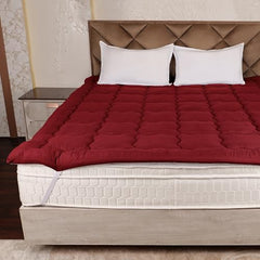 AVI Super Soft 500 GSM Microfiber Bed Mattress Topper for King Size 78x72 Inch | All Season Comfortable Sleep 2 Inch Thick Mattresses Padding King Size -(White, 6.5x6 Feet, 4 Corners Elastic Band)