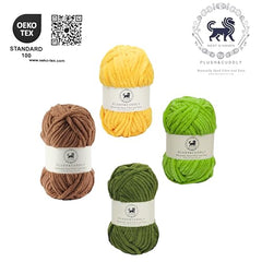 NESTNHAVEN , Plush & Cuddly Sets 2.0 , Chenille Yarn Supersoft Hand Knitting Wool Ball, set of 4 , 400 grams (1 Ball/100 Gram Each) Suitable for Craft, Babywear, Toys , Baby Blankets , 5 Bulky, Shades - NNHS 2.0 (Set 26 baby Pink , lilac , hot pink…