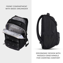 Gear Aspire 3 19"/35L Large Faux Leather Water Resistant Laptop Backpack | Casual Backpack | Daypack | Travel Backpack | College Bag For Men/Women (Brown - Brown)